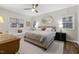 Main bedroom with king bed and sitting area at 1905 Wagoner St, Durham, NC 27705