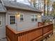 Home exterior showcasing a deck and private backyard at 1905 Wagoner St, Durham, NC 27705