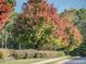 Autumn trees and shrubs in a neighborhood at 75 Bur Oak Ct, Pittsboro, NC 27312