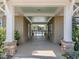 Covered walkway leading to the community swimming pool at 75 Bur Oak Ct, Pittsboro, NC 27312