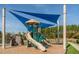 Shaded playground with slides and climbing wall at 75 Bur Oak Ct, Pittsboro, NC 27312