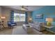Comfortable living room with ceiling fan and large window at 2824 Egert Dr, Haw River, NC 27258
