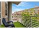 Private balcony with city views and artificial turf at 3201 Environ Way # Bldg 3000, Chapel Hill, NC 27517