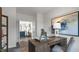 Home office with desk, shelving, and view into living area at 723 Dorset Stream Dr, Fuquay Varina, NC 27526