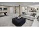 Finished basement with a game table, seating area, and air hockey at 8813 Tartan Clan Dr, Willow Springs, NC 27592