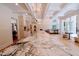 Elegant kitchen with marble island and high-end finishes at 5200 Blue Stem Ct, Raleigh, NC 27606