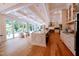 Gourmet kitchen boasts expansive island, high-end appliances, and marble countertops at 5200 Blue Stem Ct, Raleigh, NC 27606