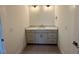 Clean bathroom with vanity and marble countertop at 1045 Cabin Creek, Pittsboro, NC 27312