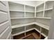 Large walk-in pantry with ample shelving at 1045 Cabin Crk, Pittsboro, NC 27312