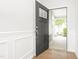 Open door revealing hardwood floor and view to front porch at 258 Tyree Trl, Burlington, NC 27215