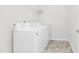Bright laundry room with washer and dryer included at 258 Tyree Trl, Burlington, NC 27215