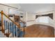 Spacious dining area with hardwood floors and bay window at 2517 Oakes Plantation Dr, Raleigh, NC 27610
