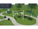Community playground with play structures, picnic tables, and shade at 116 Augusta Pond Way # 140, Raleigh, NC 27603