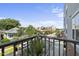 Balcony with a view of the city skyline and street at 222 Glenwood Ave # 307, Raleigh, NC 27603