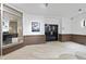 Modern building entrance with stylish double doors at 222 Glenwood Ave # 307, Raleigh, NC 27603