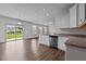 Eat-in kitchen with stainless steel appliances and granite countertops at 135 Glenfield Ln, Burlington, NC 27215