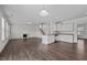 Spacious living room with hardwood floors and a fireplace at 135 Glenfield Ln, Burlington, NC 27215