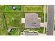 House with gray siding, and a spacious backyard with trampoline at 135 Glenfield Ln, Burlington, NC 27215