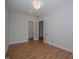 Bedroom with hardwood floors and access to a closet and bathroom at 16 Autumn Breeze Ct, Angier, NC 27501