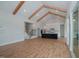 Open concept kitchen with a large island and access to the living and dining areas at 16 Autumn Breeze Ct, Angier, NC 27501