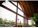 Covered patio area with string lights and heater at 1220 Porters Call Dr, Wendell, NC 27591