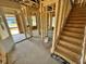 Under construction entryway with stairs and open concept at 81 Eagle Crest Ct # Apex Craftsman, Lillington, NC 27546