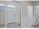 Bright entryway with patterned tile floor and access to other rooms at 81 Eagle Crest Ct # Apex Craftsman, Lillington, NC 27546
