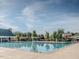 Resort-style pool with waterslide and spacious deck at 13 Blackhorn Ct, Pittsboro, NC 27312