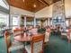 Relaxing clubhouse with fireplace and seating at 13 Blackhorn Ct, Pittsboro, NC 27312
