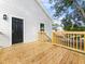 Wooden deck offers additional outdoor space at 607 Lee St, Burlington, NC 27217