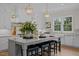 Spacious kitchen with large island and white cabinetry at 2646 Marchmont St, Raleigh, NC 27608