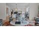 Open living room with a view into the kitchen and dining area at 2646 Marchmont St, Raleigh, NC 27608
