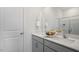 Double vanity bathroom with modern finishes at 752 Dorset Stream Dr, Fuquay Varina, NC 27526