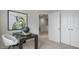 Bright home office features a desk, chair, and large artwork at 752 Dorset Stream Dr, Fuquay Varina, NC 27526