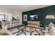 Open living room with kitchen views and modern decor at 756 Dorset Stream Dr, Fuquay Varina, NC 27526