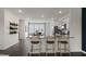 Modern kitchen with an island and gray cabinets at 756 Dorset Stream Dr, Fuquay Varina, NC 27526
