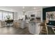 Modern kitchen with stainless steel appliances and an island at 756 Dorset Stream Dr, Fuquay Varina, NC 27526