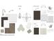 Sample kitchen and bathroom design plans with various fixture and tile options at 3909 Willow Gate Way, Raleigh, NC 27604