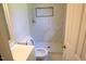 Clean bathroom with white tile shower and toilet at 1318 Timothy Avenue Ave, Durham, NC 27707