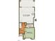 Lower level floor plan including two-car garage, bedroom, and bathroom at 1140 Cottonsprings Dr, Wendell, NC 27591