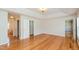 Spacious bedroom with hardwood floors and ample closet space at 216 Stoney Dr, Durham, NC 27703