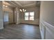 Formal dining room with wainscoting and hardwood floors at 639 Sweet Potato Lane # 3, Nashville, NC 27856