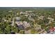 Aerial view of a college campus with numerous buildings at 110 Ailey Brook Way # 200, Wake Forest, NC 27587