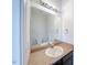 Simple bathroom with vanity, toilet, and a large mirror at 128 Dove Cottage Ln, Cary, NC 27519