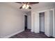 Bedroom with hardwood floors and closet at 508 East End Ave, Durham, NC 27703