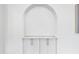 White built-in cabinets with marble countertop at 3300 Founding Place, Raleigh, NC 27612