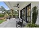 Porch with rocking chairs and access to the home at 3300 Founding Place, Raleigh, NC 27612