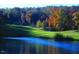 Stunning aerial view of a home nestled in a wooded area with a pond at 56708 Nash, Chapel Hill, NC 27517