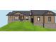 House rendering showcasing front elevation with landscaping and garage at 56708 Nash, Chapel Hill, NC 27517