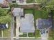 Aerial view showcasing the house and surrounding landscape at 2009 St Marys St, Raleigh, NC 27608